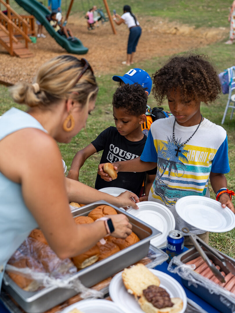 Burgers and games on Sunset Park opening day